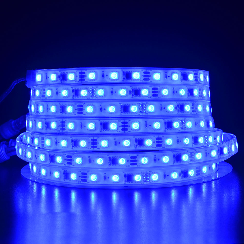 WS2811 IP68 Waterproof LED Strip Lights 24V Dream Color 1m~50m